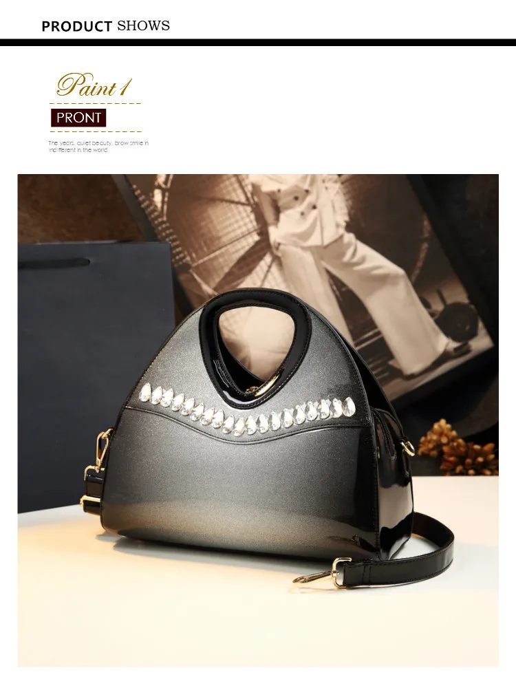 ICEV новые модные простые женские кожаные сумки boston tote из лакированной кожи Клатчи женские сумки через плечо с верхней ручкой