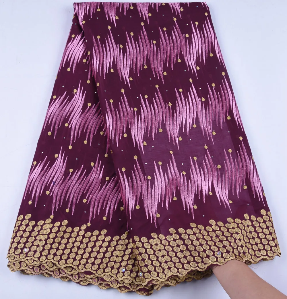 Африканская сухая кружевная ткань Высококачественная хлопковая швейцарская