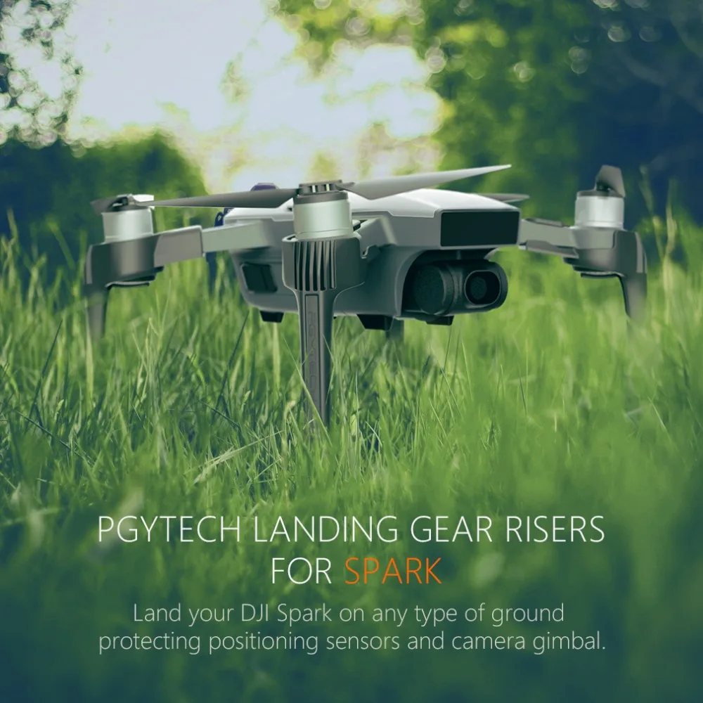 PGYTECH Новое поступление шасси стояки для DJI Spark Поддержка протектор Расширение Замена Fit Drone аксессуары