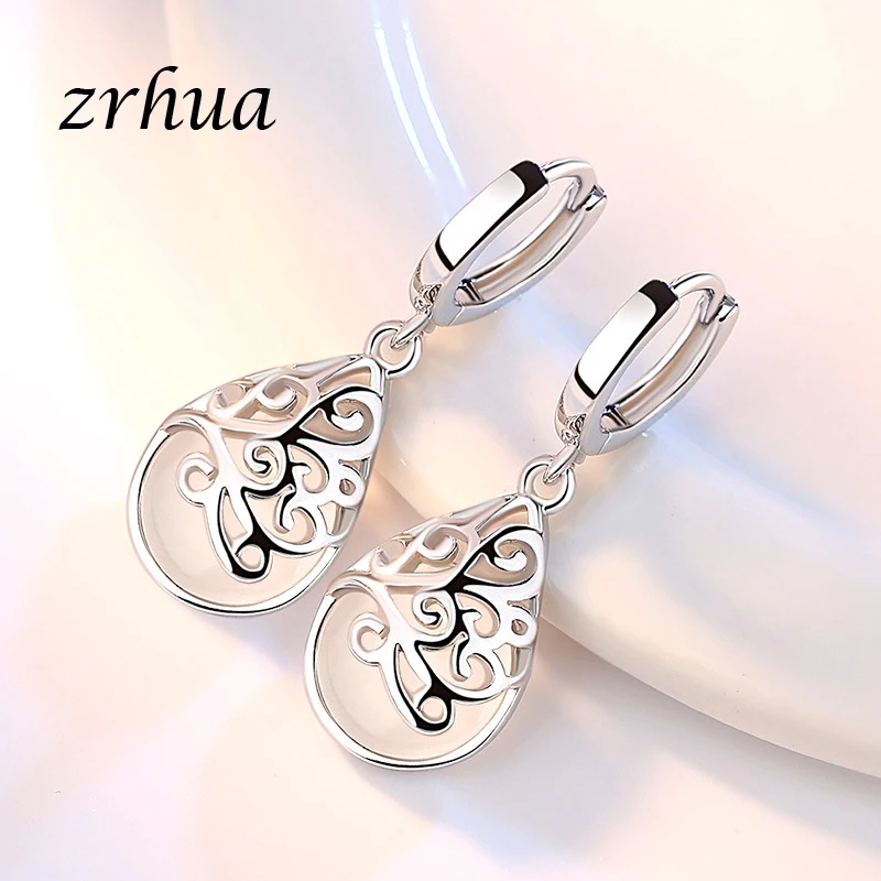 ZRHUA 2018 тренд капли воды серьги для женщин ювелирные изделия Brinco проложили