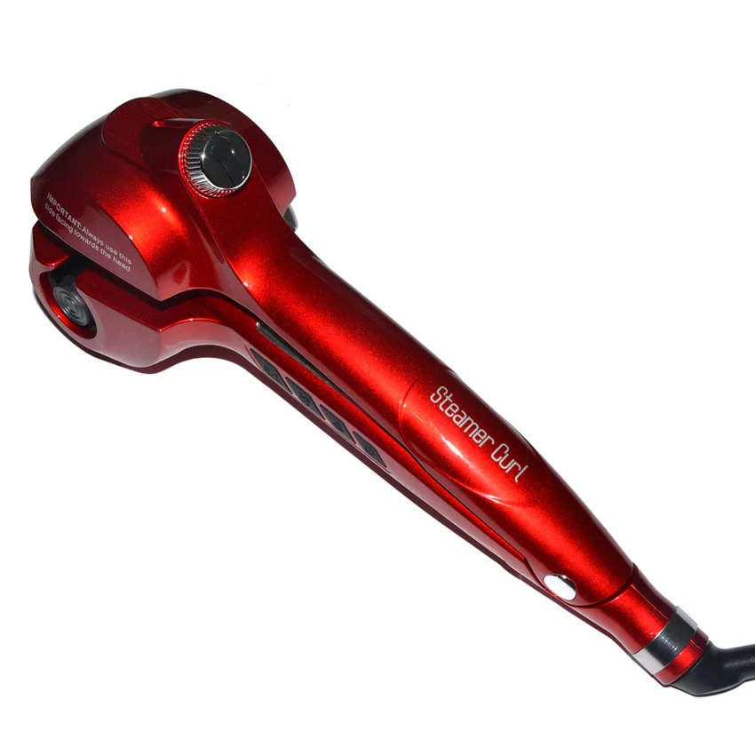 Queenme Паровая для завивки волос светодиодный цифровой автоматической Керамика