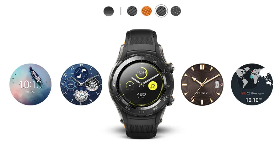 Оригинальные Смарт-часы HuaWei Watch 2 с поддержкой LTE 4G, трекер сердечного ритма для Android iOS IP68, Водонепроницаемый NFC GPS