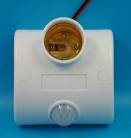 50pcs wholesales e27 infrared motion sensor automatic light lamp holder switch intelligent light motion sensing switch screws