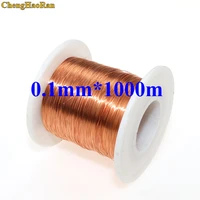 chenghaoran 0 1mm1000mpc length qa 1 155 copper wire copper line enameled copper wire 0 1mm 1000m