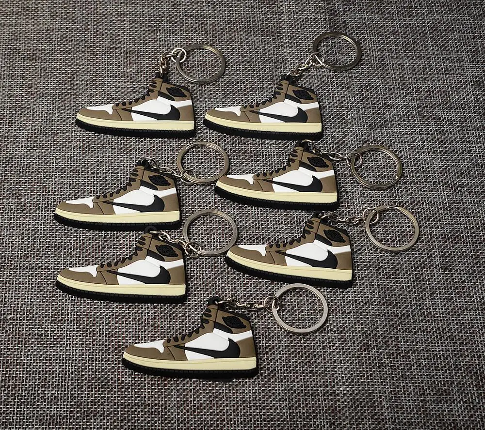Индивидуальный DIY Jordan Air Jordan 1 2D резиновая модель кроссовок Брелок сумка коробка кулон пара Кукла аксессуар