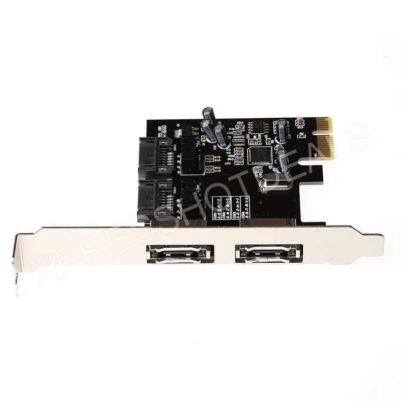 PCI E Express SATA3 SATA3.0 6 ГБ/сек. eSATA SATA III карта с кабелем для передачи данных ASM1061|sata iii|pci-e
