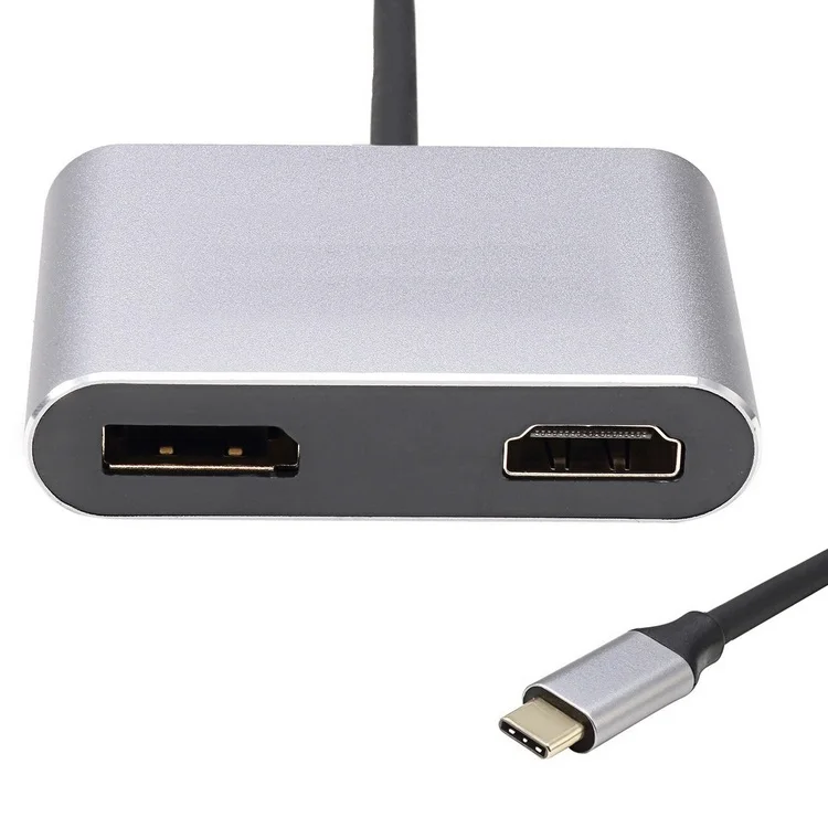 

USB-C USB 3.1 Type C To HDMI-4K 30HZ & DisplayPort DP Adapter For Laptop & Monitor HDTV