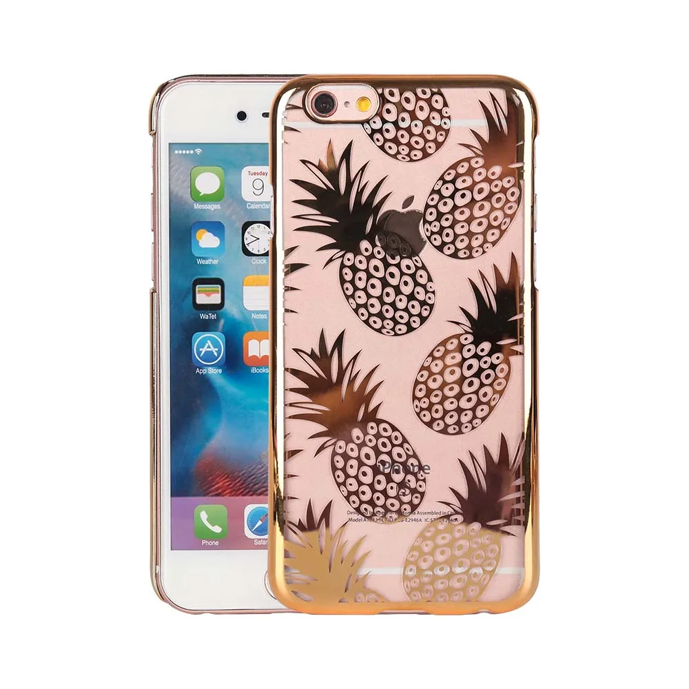 Чехол для телефона HAISSKY с милым ананасом iPhone 6 6S прозрачный чехол покрытием из