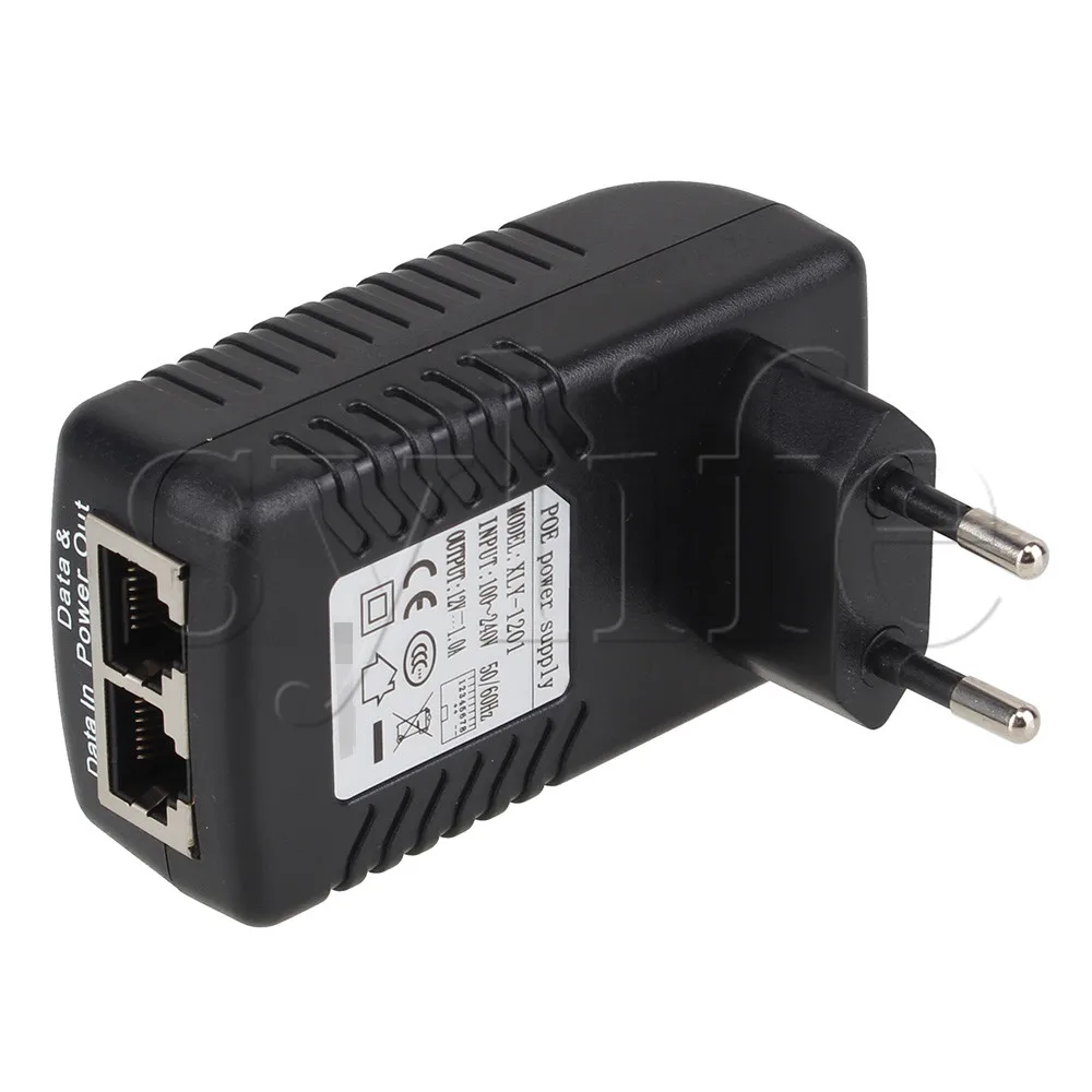 Инжектор питания PoE 12 В постоянного тока 1 А адаптер Ethernet для беспроводной точки