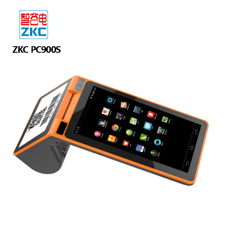 ZKC PC900S Android pos-терминал с бесплатной поддержкой SDK 3G WIFI Bluetooth NFC и RFID считыватель