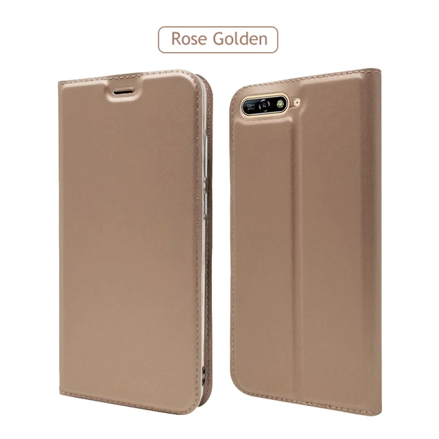 ZROTEVE Чехлы huawei Y6 Чехол Флип Бумажник кожаный чехол s Y 5 6 Coque Флип Магнитный чехол huawei Y5 Y6 Prime чехол для телефона - Цвет: Rose Gold