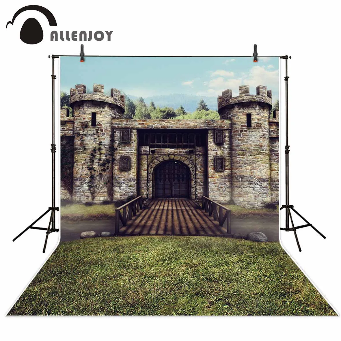 Allenjoy фоны для фотосъемки замок город мост Луг фон фотостудии | Электроника