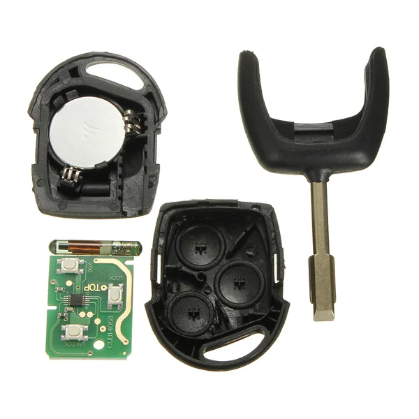 3 кнопки авто Замена дистанционного ключа Fob 433MHz 4D60 чип для Ford/Mondeo/Focus/Transit полный ключ