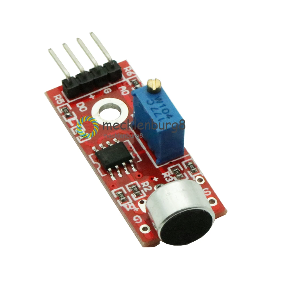 

Модуль обнаружения звука высокочувствительного микрофона, 2 шт., для Arduino AVR PIC, источник питания 5 в постоянного тока, модуль с аналоговым выходом
