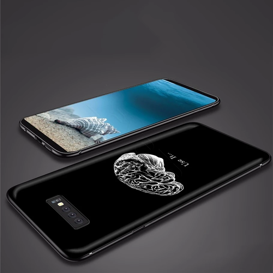 Медицинский чехол для мозга человеческих органов Samsung Galaxy S20 S10 S9 S8 S7 S6 Plus Note 9 8 M30 M20
