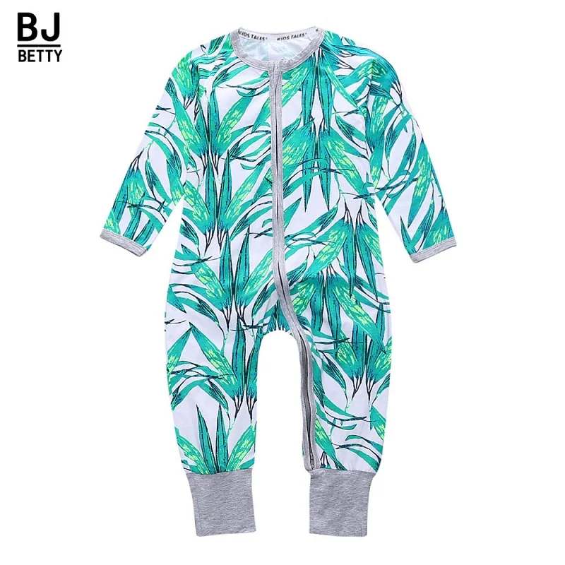 Детский комбинезон с длинным рукавом цветочным принтом|infant romper|baby girl rompernewborn baby boy