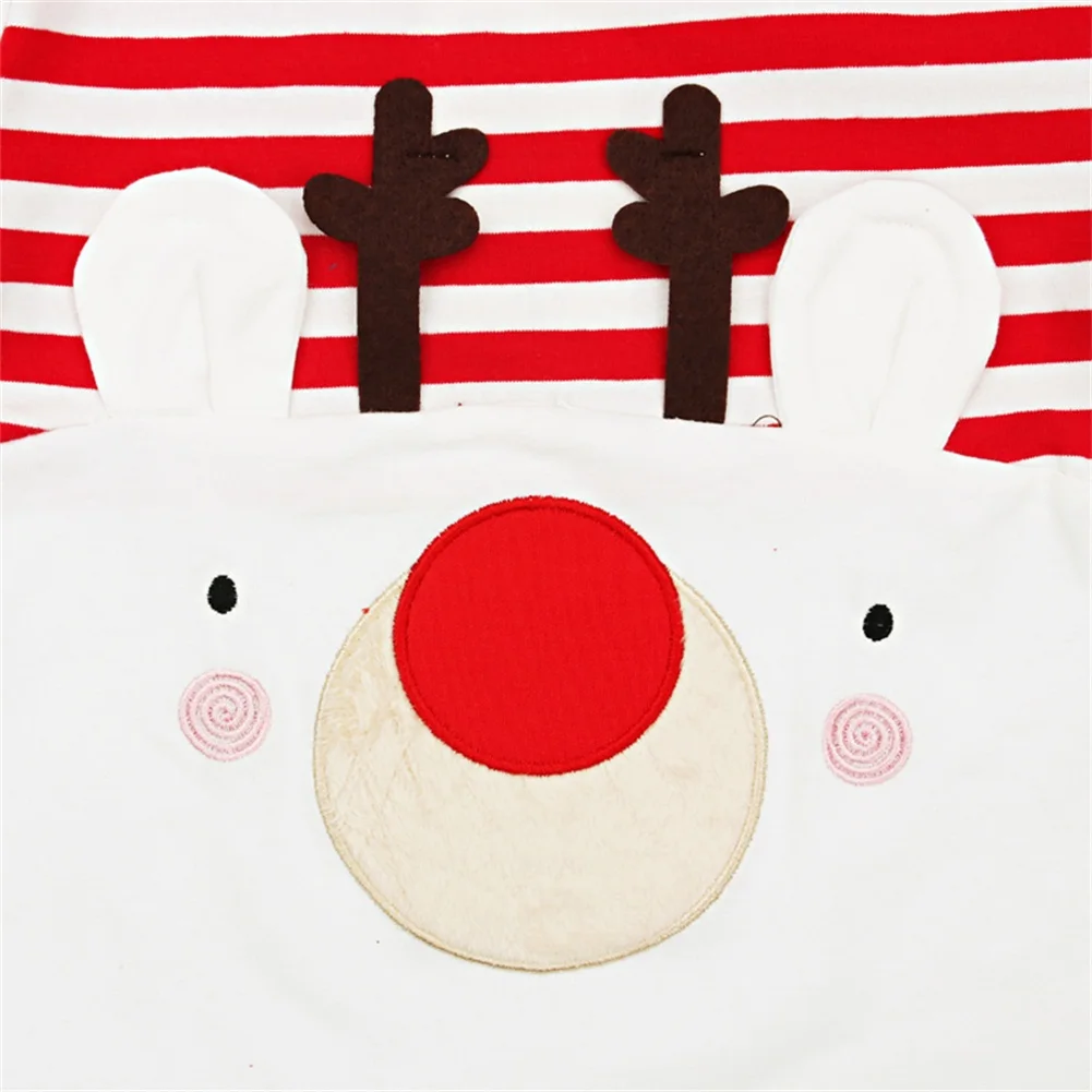 2018 Рождественский детский комбинезон для новорожденных мальчиков и девочек