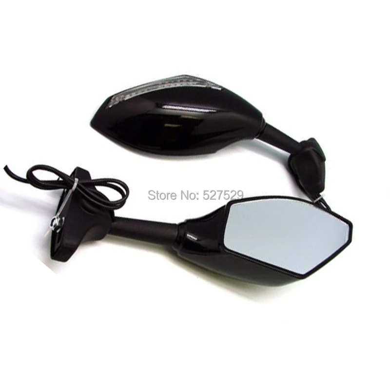 Светодиодные зеркала заднего вида для Kawasaki Ninja ZX6R ER6F 636 Z750S Z750 ZX9R 2 шт.|mirrors for kawasaki|turn