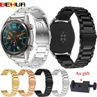 Оригинальный ремешок для часов Huawei watch GT, браслет для Xiaomi Huami Amazfit Stratos 2, 2S, 22 мм, ремешок из нержавеющей стали