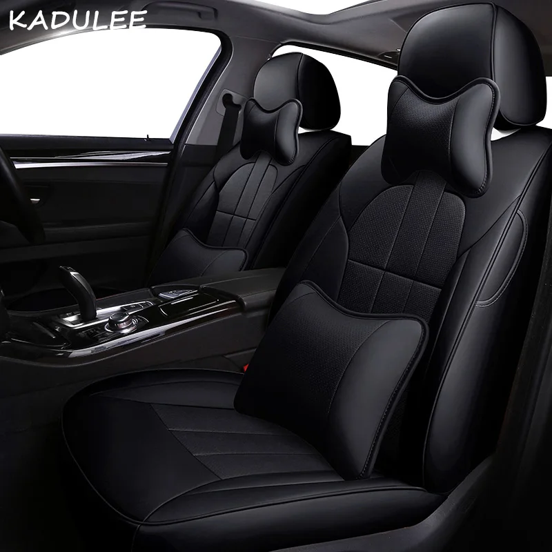 11 Kadulee кожаный чехол автокресла для Renault Koleos Megane CC Лагуна широта Fluence, Scenic талисман защитное покрытие автомобильного сиденья - Название цвета: 11