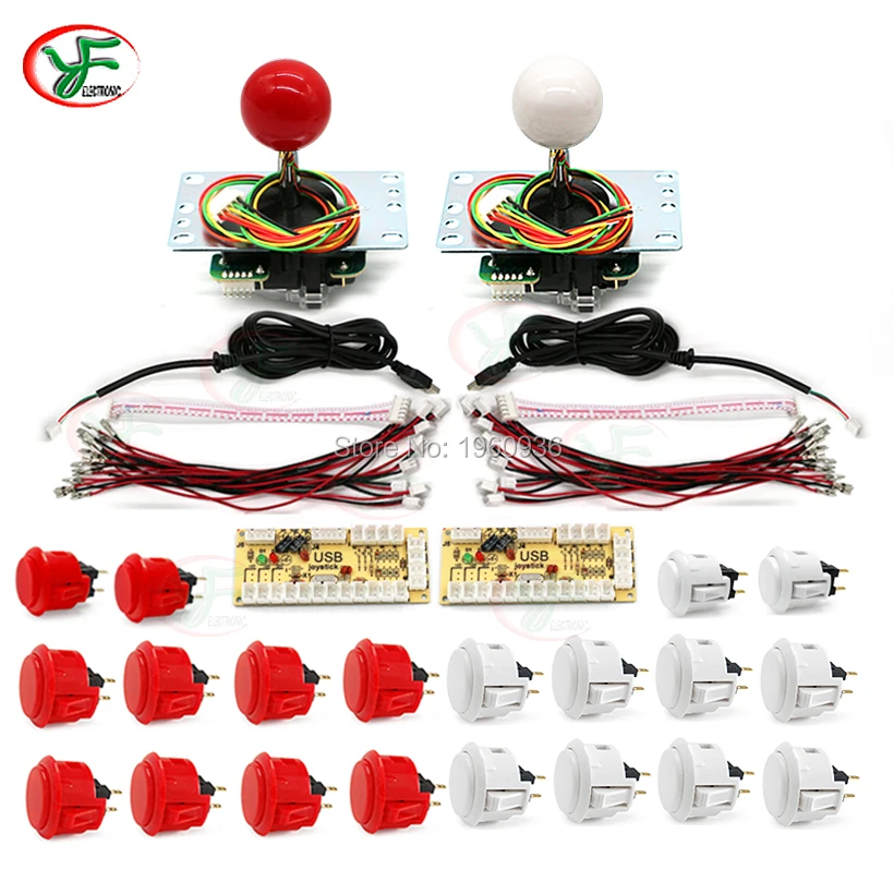 Оригинальная Sanwa Джойстик JLF-TP-8YT с OBSF кнопочный Нулевая задержка игровой набор джойстиков DIY MAME USB контроллер