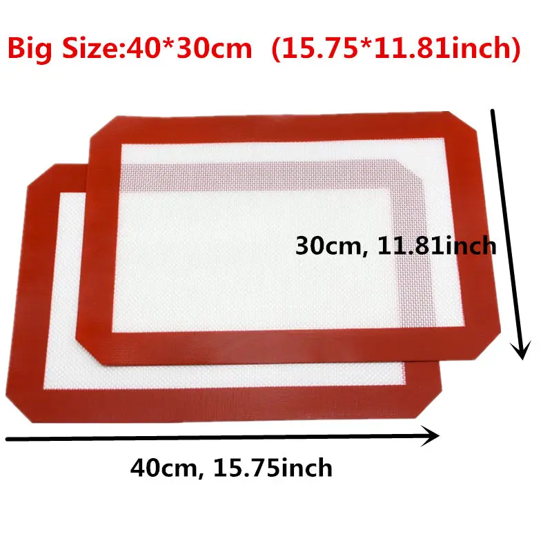 Big Size 1 шт антипригарный силиконовый коврик для выпечки противень вкладыш лист печенья - Цвет: Big Size