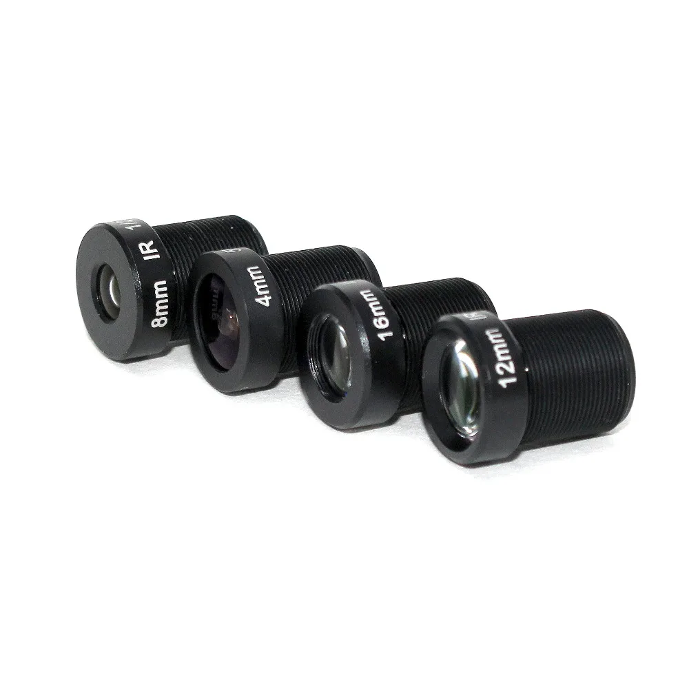 Смешанная оптовая продажа 5MP M12 фиксированный 1/2 и 1/2. 5 дюймов 4/8/12/16 мм CCTV объектив