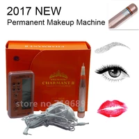 orangeelectric digital tattoo machines permanent makeup pens for eyebrows lips body tattoo cosmetic kits makeup cartridge needle