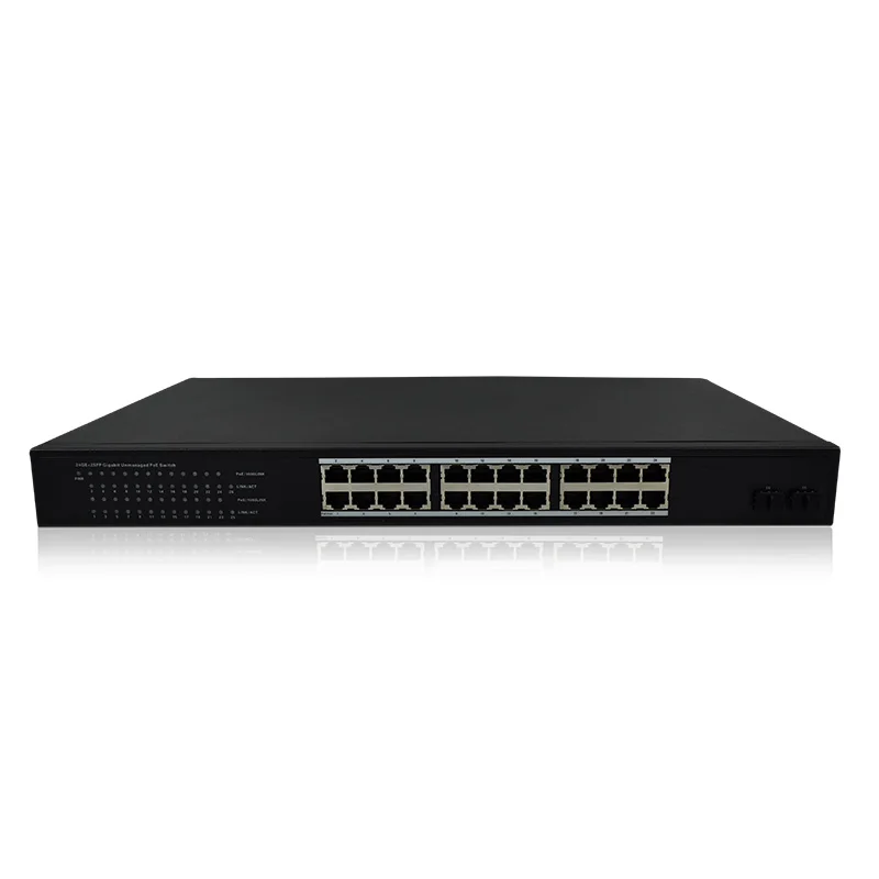24 порта gigabit POE коммутатор COMFAST сетевой с 54 Гбит/с широкой шириной 250 Вт мощность
