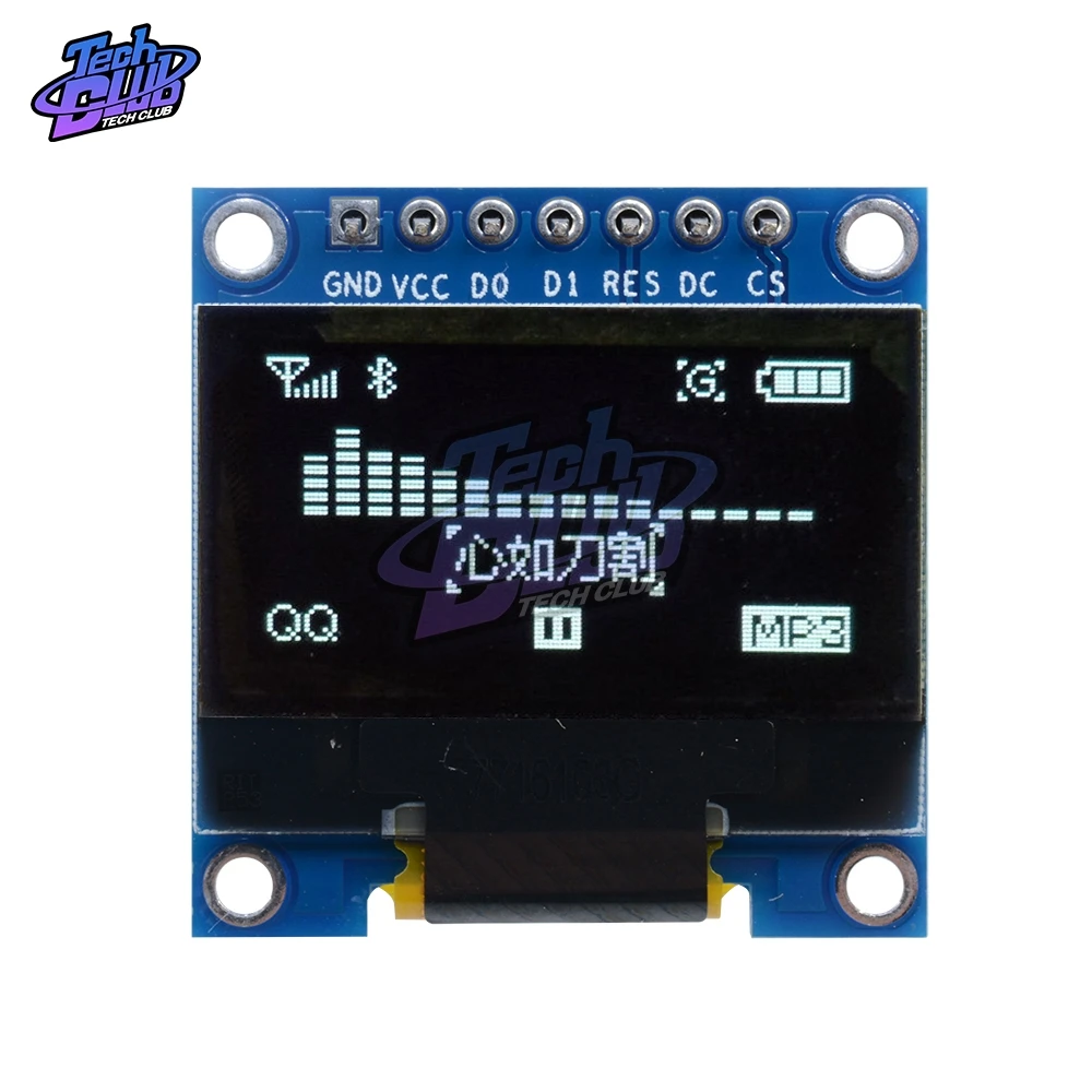 0 96 дюймовый синий/белый цифровой светодиодный модуль с о-дисплеем 128X64 O