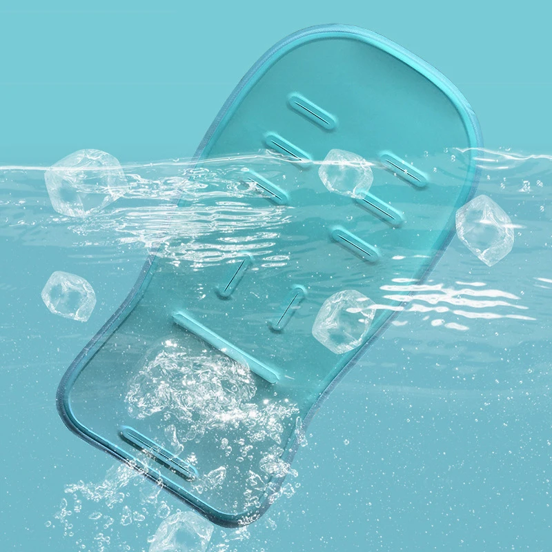 Ice blue Крутая детская коляска, хлопок, подушка, защитные сиденья, коврик, детская коляска, аксессуары, мягкая, переносная, удобная - Цвет: Ice blue