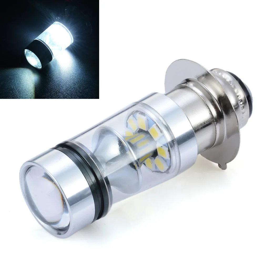 1 шт. BA20D H6 2323 светодиодный 100W мотоциклетсветильник противотуманная лампа DRL