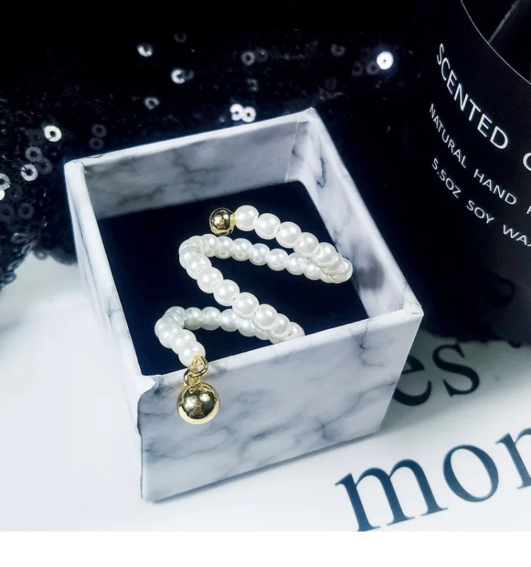 Shiny Side New Women's Fashion Brand Jewelry Elegant Pear Rings for Women Gift Wedding Bridal Open Adjustable Earrings | Украшения и