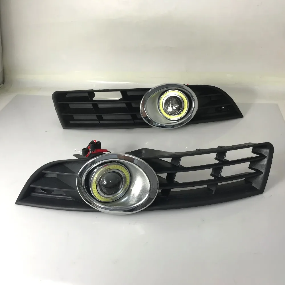 RQXR противотуманная фара вождение свет в сборе для volkswagen passat b6 2007-12 cob angel eye светодиодные дневные ходовые огни сигнал поворота