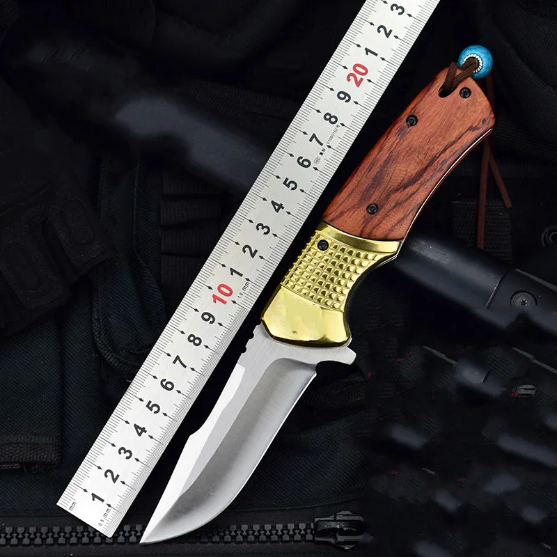 D2 лезвия палисандр ручки sharp ручка с 56 58HRC шарикоподшипник сверхмощный складной