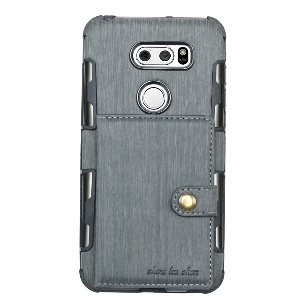 Серый Чехол для Moto G4 G5s плюс LG V30 Coque Роскошный чехол-портмоне в ретро-стиле из искусственной кожи чехол-книжка бумажник из натуральной кожи чехол для Moto G5 G5plus E4 плюс Чехол для телефона аксессуары - Цвет: Серый