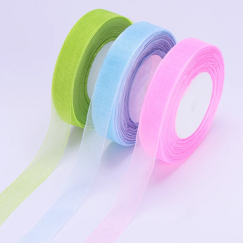 (50 yards/lot) 20mm Organza Ribbons Bow Wedding Decoration Lace Crafts Apparel Sewing Fabric DIY Gift | Дом и сад