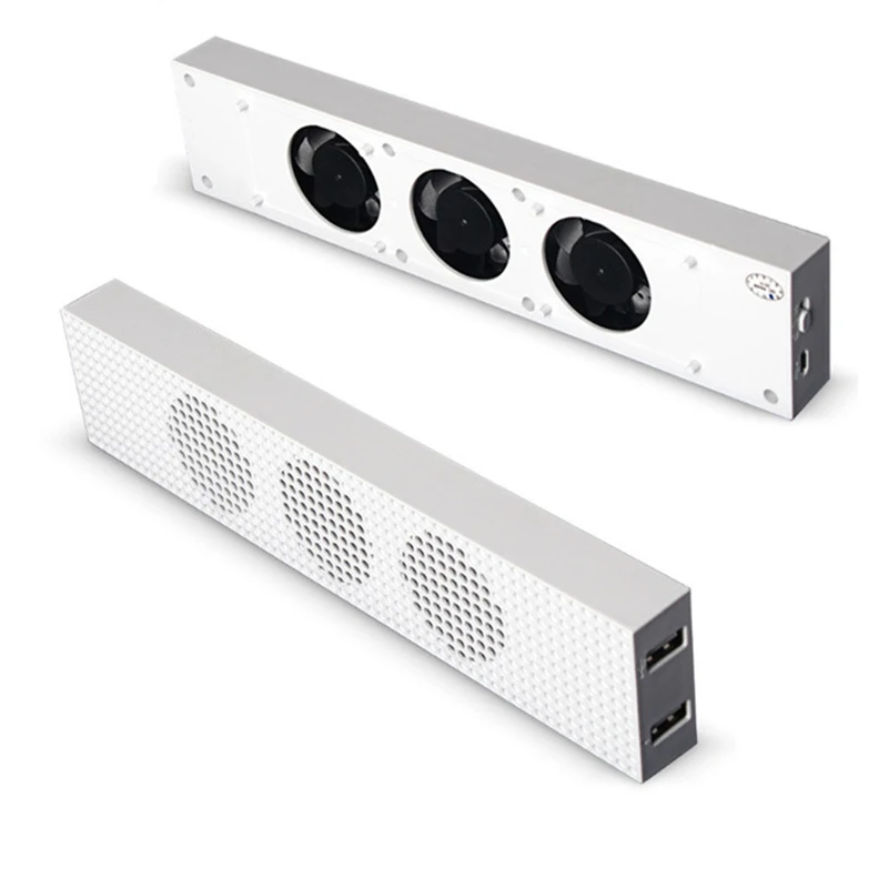 Охлаждающий вентилятор для Xbox One S с 2 usb-портами и 3 H/L регулировкой скорости