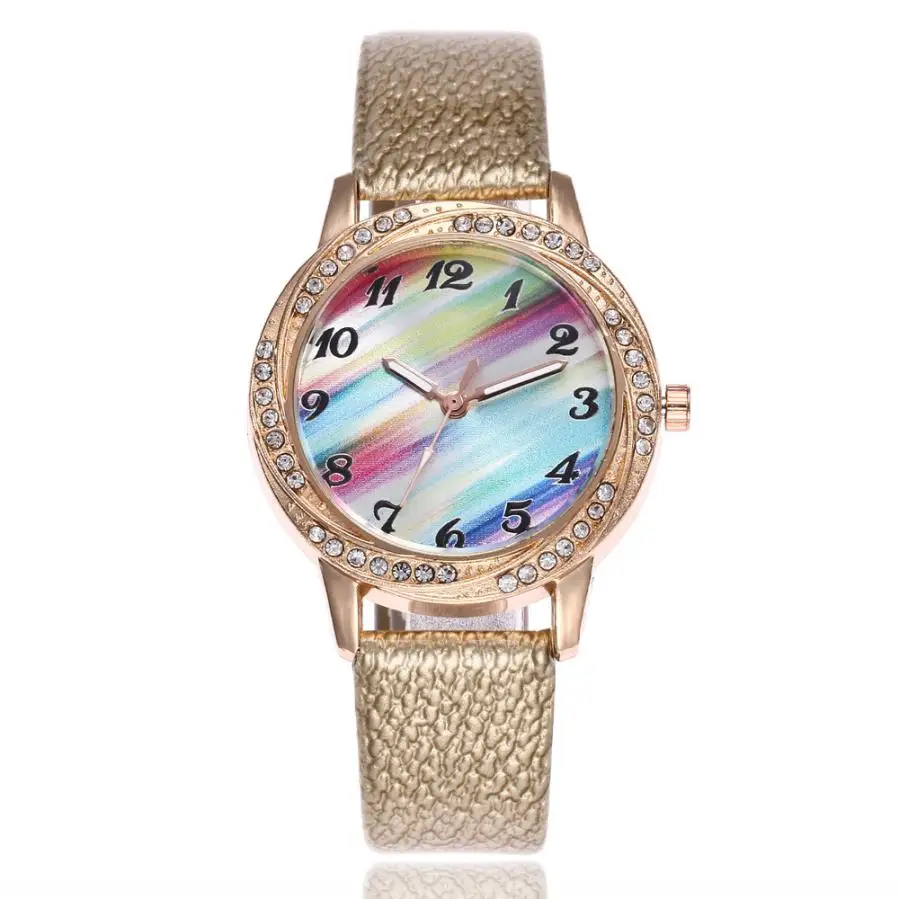 2020 лучшие продажи женские часы модные кожаный ремешок аналоговые кварцевые