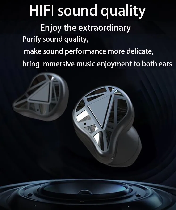 TWS Bluetooth 5 0 наушники беспроводная гарнитура стерео с шумоподавлением микрофоном