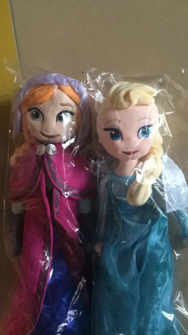Disney 50 см 2 Снежная королева принцесса Анна Эльза куклы игрушки мягкие плюшевые