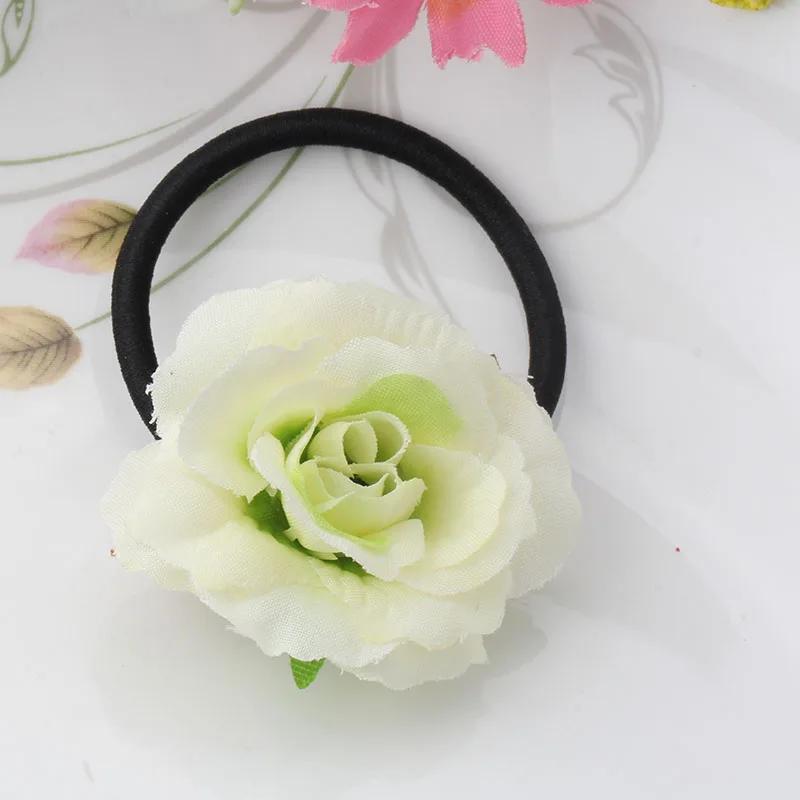 Новые тканевые Цветочные богемные резинки для волос девочек Женские аксессуары