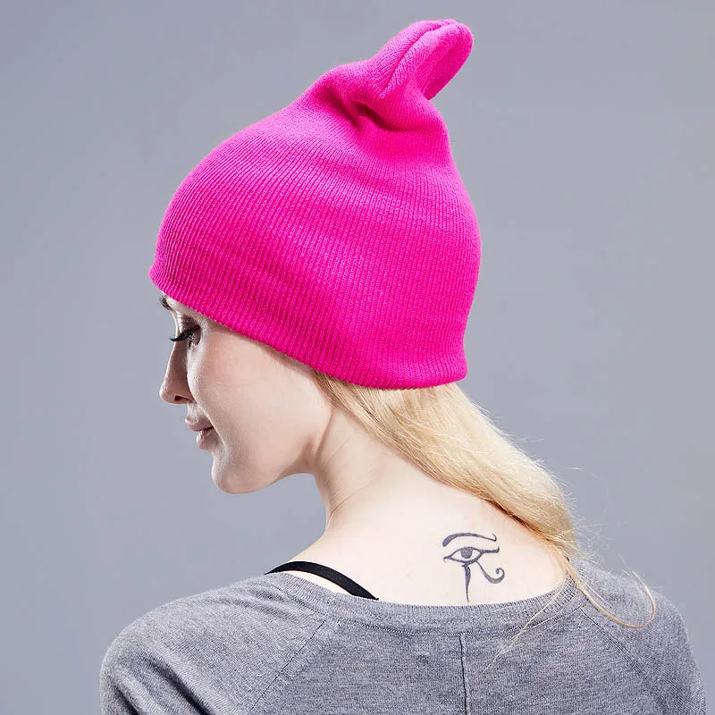 Зимняя шапка для мужчин и женщин шапки облегающие теплая эластичная вязаная