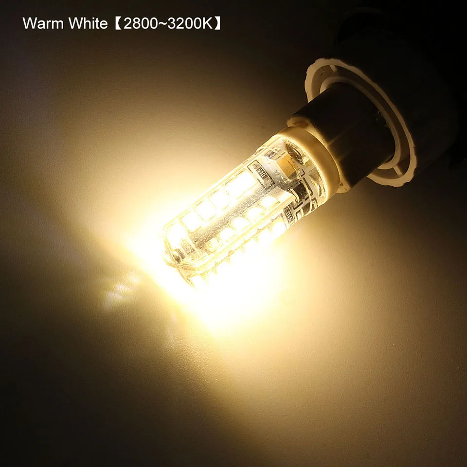 1pcs Silicone Ampoule G9 LED Corn Bulb AC 220V Spotlight lamp 48 64 104 152leds Replace 20W 30W 40W 50W Halogen light Lamparas