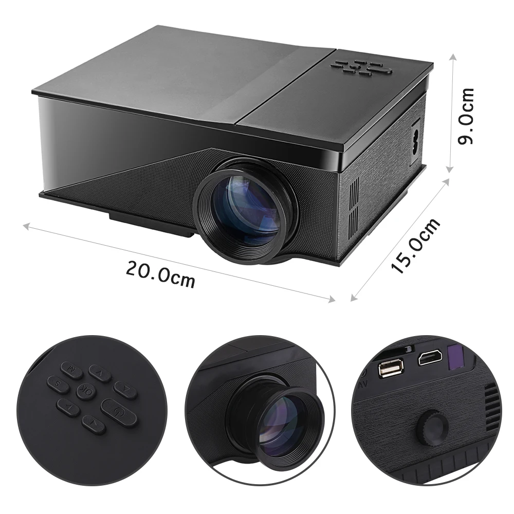 TouYinger T1 светодиодный мини проектор Поддержка HD 1080P видео домашний кинотеатр