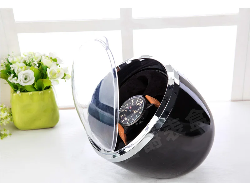 black black inner Роскошные двойные часы виндер механических часов для автоматического намотки часов Многофункциональный 4 режима доступная коробка для намотки часов - Цвет: black black inner