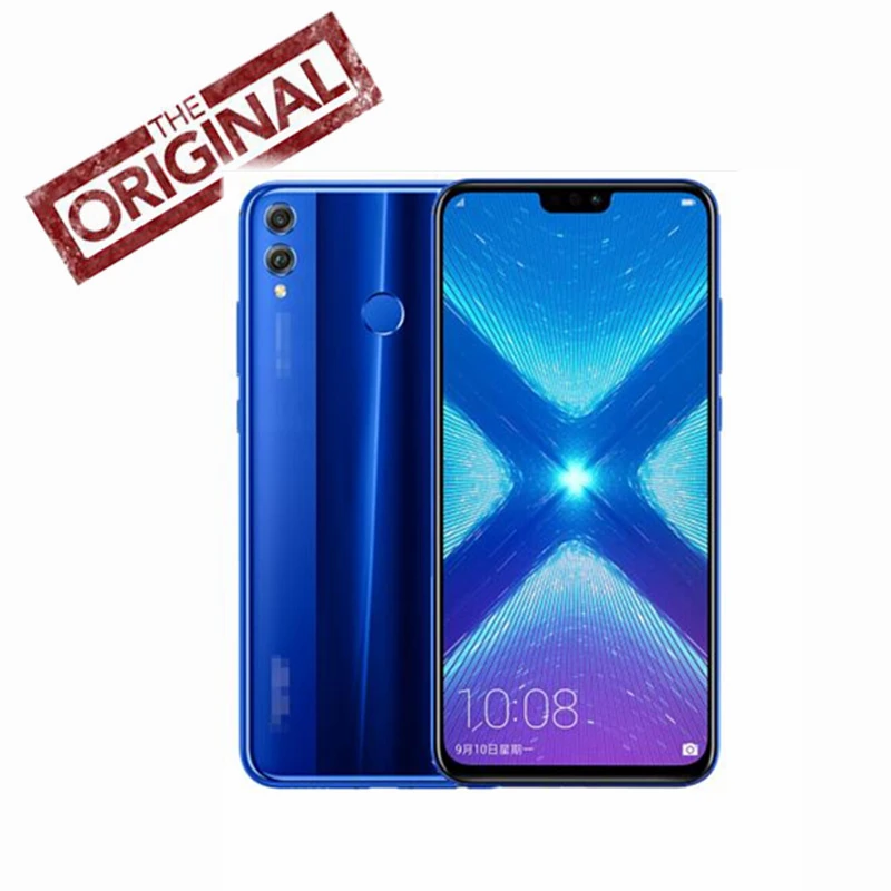 Мобильный телефон Honor 8X4G 64G с глобальной прошивкой 6 5 дюймов экран 3750 мАч батарея