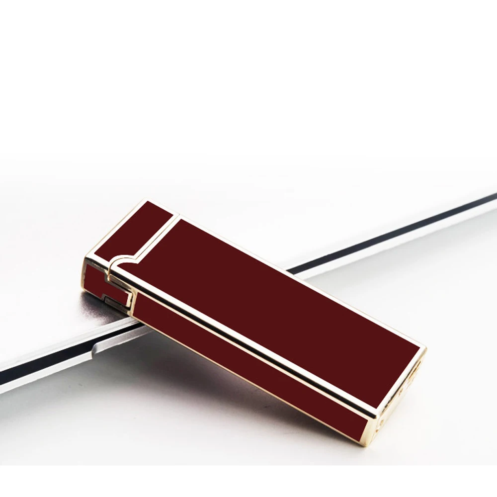 Ультратонкая импульсная дуговая зажигалка металлическая новинка USB Зажигалка