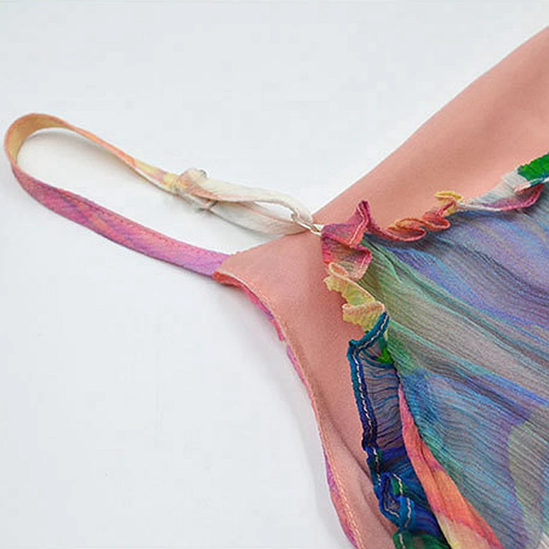 Женское длинное платье трапеция из 100% шелка пляжный комплект двух предметов с