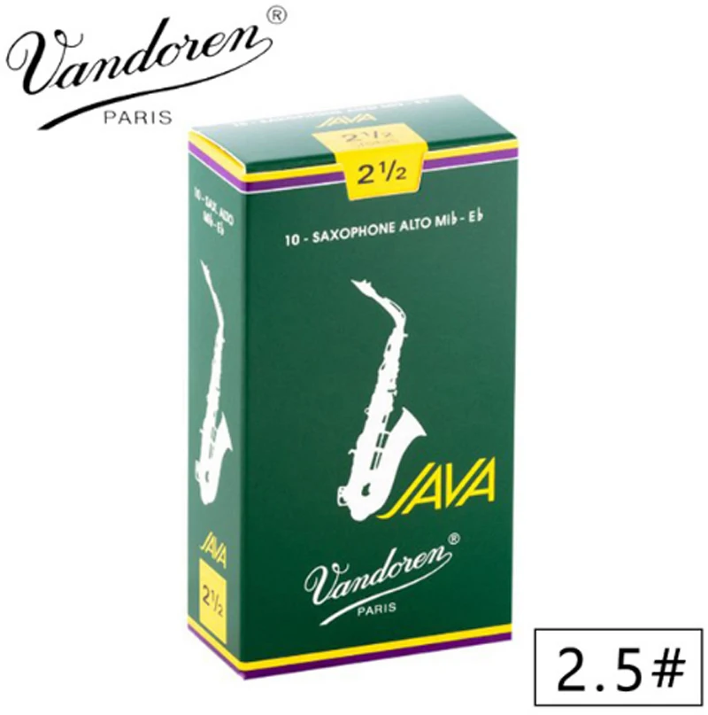 Brand New Original Vandoren Alto SAXOPHONE REEDS Java Saxophone Reeds Green Box 2 2.5 3 3.5 | Спорт и развлечения